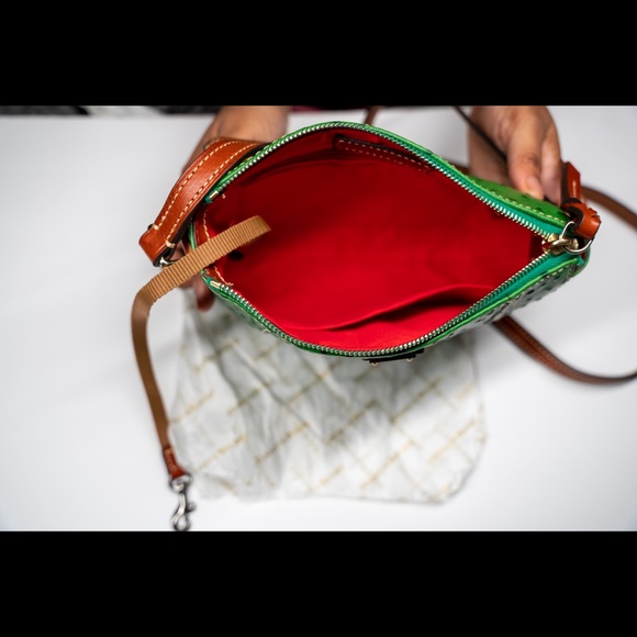 NWOT Dooney & Bourke Ostrich Lexington Crossbody Shoulder Bag - Picture 3 of 5